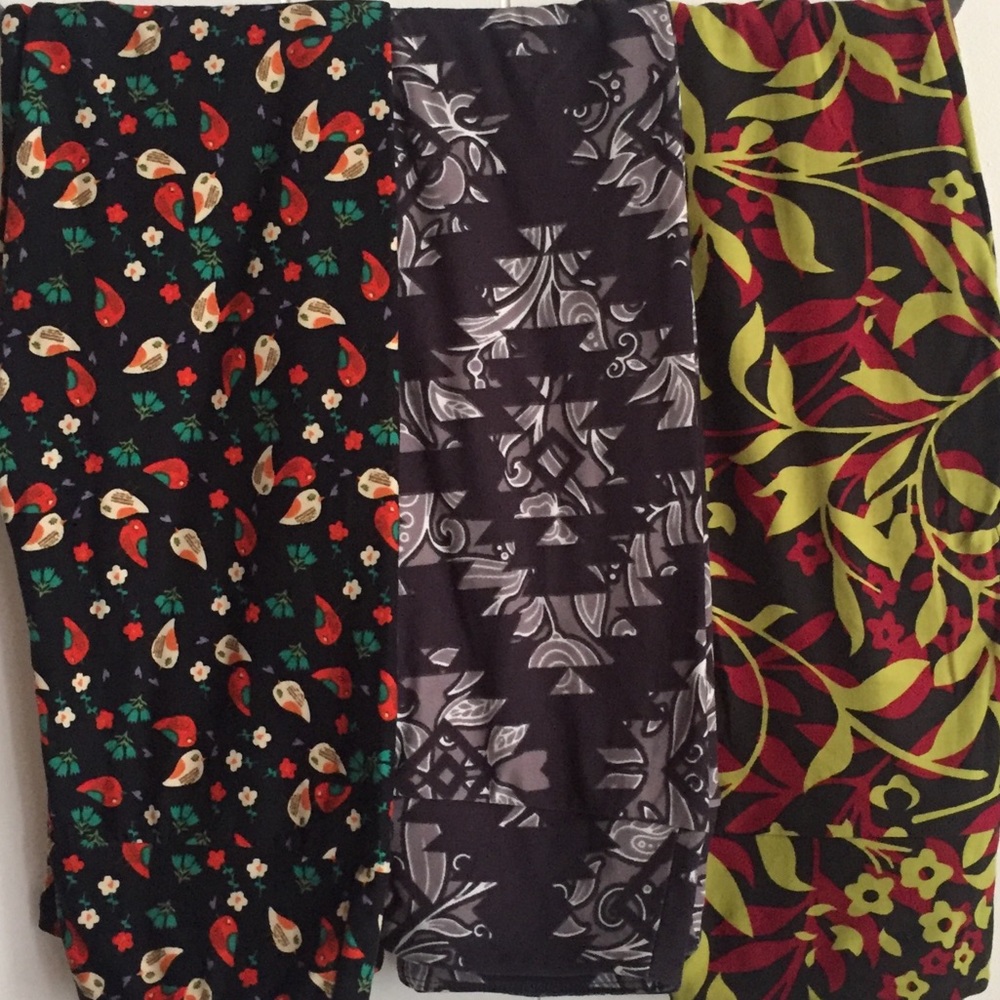 Lularoe Leggings Lot Of 3 OS NWOT